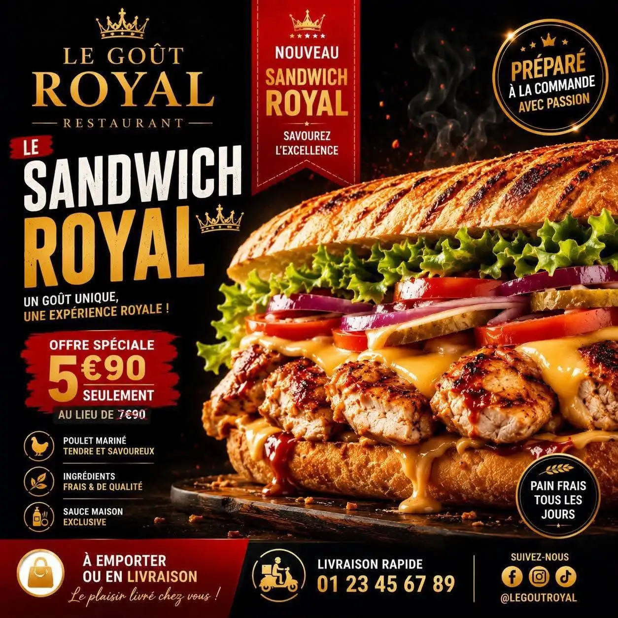 Campagne publicitaire le gout royal